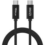 Cablu de Date INVZI USB-C / USB 3.2 Gen2 100W 10Gbps, 2m Negru