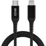 Cablu de Date INVZI USB-C to Lightning , MFi, 2m Negru
