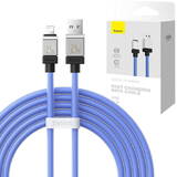 Cablu de Date Baseus Fast Charging USB-A to Lightning CoolPlay Series 2m, 2.4A Albastru