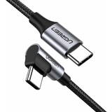 Cablu de Date UGREEN Elbow USB-C to USB-C QC 3.0 PD 3A 60W 1m Negru