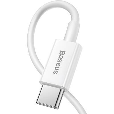Cablu de Date Baseus USB-C cu Lightning řady Superior, 20W, PD, 2m (Alb)