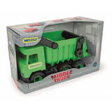 Masinuta Wader Middle Truck Tip-lorry green 38 cm