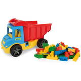 Multi Truck tip-lo rry with blocks