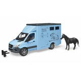 Masinuta BRUDER Car Mercedes Benz Sprinter for horse transportation
