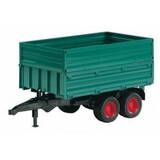 Tipping trailer with removable top