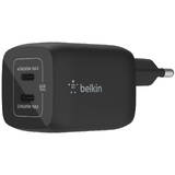 Incarcator BELKIN 65W DUAL USB-C GAN WALL PPS Black