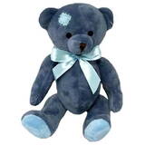 Teddy Bear Matt with blue accessories 18 cm