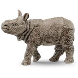 Young Indian Rhino Wild Life Figurine
