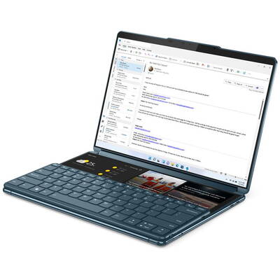 Laptop Lenovo Yoga 9 i7-1355U Hybrid (2-in-1) 33.8 cm (13.3") Touchscreen 2.8K Intel Core i7 16 GB LPDDR5x-SDRAM 1 TB SSD Wi-Fi 6E (802.11ax) Windows 11 Home Teal