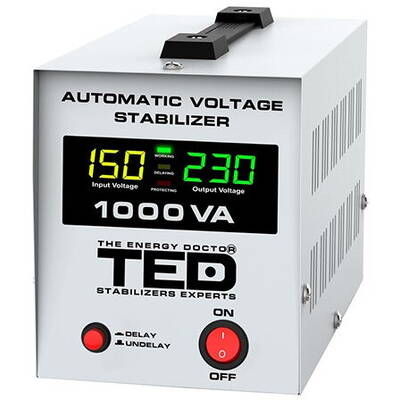 Stabilizator de Tensiune TED Automat AVR 1000VA LCD
