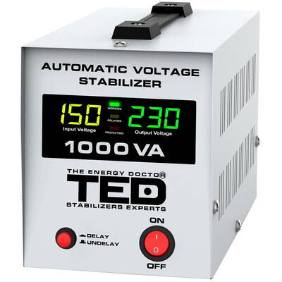 Stabilizator de Tensiune TED Automat AVR 1000VA LCD