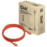 Cablu Date CLUB 3D USB 2 Typ C PD 240W / 480Mb 4m St/St