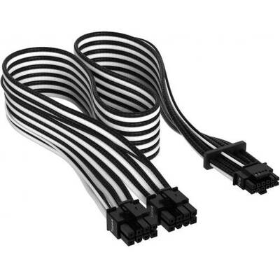 Corsair Cablu alimentare CP-8920333, 0.65m, Black-White