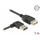 Adaptor DELOCK USB Verl.A -> A St/Bu 1.00m 90° sw Easy USB