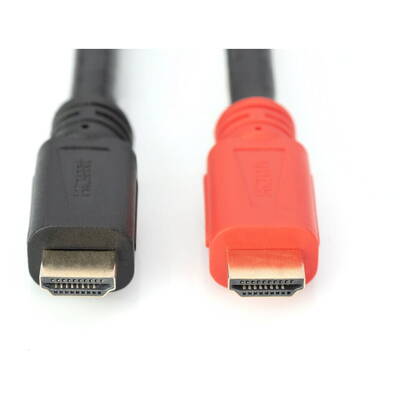 Cablu Assmann HDMI Ethernet,Verstärker,15m,Negru