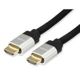 Cablu EQUIP HDMI UHS E.Gewebe 2.1 A-A St/St 3.0m 8K60Hz HDR Negru
