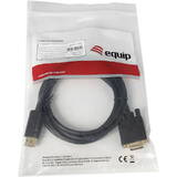 Cablu EQUIP Displayport->VGA(HD15) St/St 2.0m 1920x1200/60HZ Negru