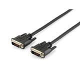 Cablu EQUIP DVI(24+1)-(24+1) St/St 5.0m WUXGA 120Hz/WQXGA 60Hz Negru