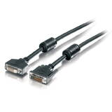 Cablu EQUIP DVI(24+1)-(24+1) St/Bu 1.8m 1920x1200 Verlängerung Negru