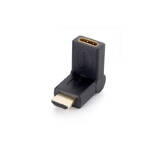 HDMI A-D St/Bu 180 Griad knickbar Negru