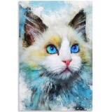 Mozaic cu diamante - Pisica cu ochi albastri