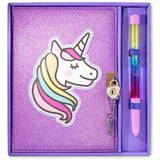 Diary brocaded Unicorn fuchsia