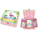 Jucarie Educationala Pulio Set cutie cu rafturi Flamingo Pecoware