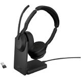 Casti Office/Call Center Jabra Evolve2 55 USB-A UC Stereo Stand Fara Fir