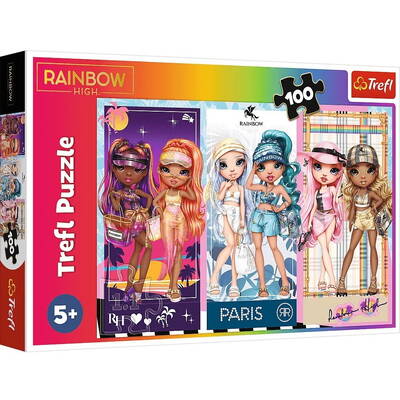 Puzzle Trefl 100 elements Rainbow High Rainbow dolls