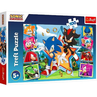 Puzzle Trefl 100 piese Poznaj Sonica Sonic