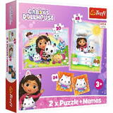 Puzzle Trefl 2in1 memos Gabi with her feline friend Gabbys Dollhouse