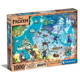 Puzzle Clementoni 1000 elements Compact Disney Maps Frozen