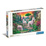 Puzzle Clementoni 2000 elements High Quality - Classical Garden Unicorns