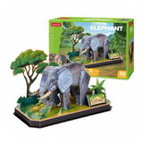 Puzzle Cubic Fun Puzzles 3D Animals - Elephant