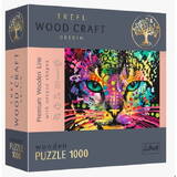 Puzzle Trefl Gra drewniane 1000 elementów Kolorowy kot