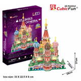 Puzzle Cubic Fun 3D LED St.Basils Cathedral