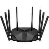 Router Wireless MERCUSYS Gigabit MR90X AX6000, Wi-Fi 6, Dual-Band 1148 + 4804 Mbps, negru