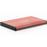 Rack Gembird extern HDD, SATA - USB 3.0, 2.5inch, Aluminum Pink