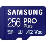 Card de Memorie Samsung microSDXC PRO Plus MB-MD256SA/EU 256GB, Class 10, UHS-I U3, V30, A2 + Adaptor SD