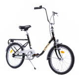 Bicicleta pliabila Practic Retro 20 inch, cadru otel, 1S, Negru