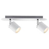 Lampa Spotlight Tube IP44 max. 2x10W GU10 Alb/Crom 230V Metal