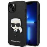Husa GSM Karl Lagerfeld Saffiano Karl`s Head Patch pentru iPhone 14 Plus 6,7"
