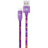 Tellur Graffiti USB la Tip-C, 1m, purple