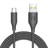 Cablu silicon USB la Tip C negru