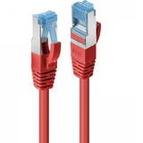 Cablu Lindy 1m Cat.6A S/FTP LSZH, Red