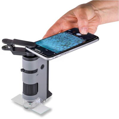 Binoclu Carson MicroFlip 100x - 250x LED Pocket Microscope