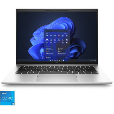 Ultrabook HP 14'' EliteBook 840 G9, WUXGA, Procesor Intel Core i5-1240P (12M Cache, up to 4.40 GHz), 16GB DDR5, 512GB SSD, Intel Iris Xe, Win 11 DG Win 10 Pro, Silver