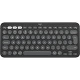 Tastatura LOGITECH Pebble Keys 2 K380s, Wireless/Bluetooth, Tonal Graphite