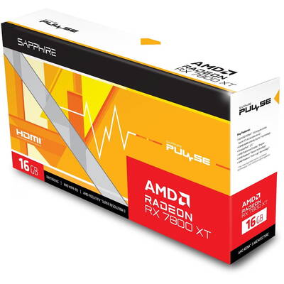 Placa Video SAPPHIRE Radeon RX 7800 XT PULSE 16GB GDDR6 256-bit