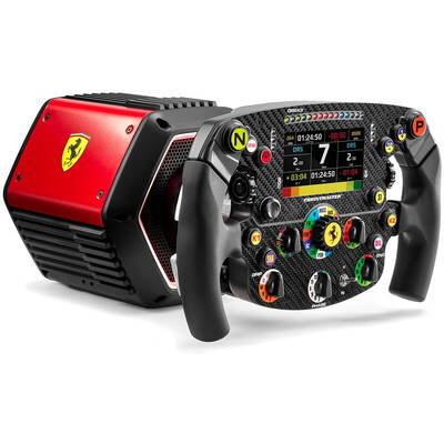 Pachet Baza Servo T818 Ferrari Direct Drive Base si Volan detasabil Thrustmaster Ferrari SF1000 pentru PC / PS5